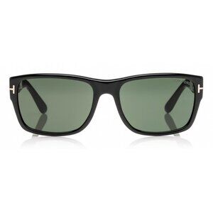 NEW FT0445/S 01N TOM FORD TF445 01N MEN SHINY BLACK/GREEN 58 MM SUNGLASSES